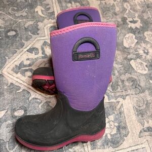 Kamik Kids' Vibrant Purple and Black Boots toddler size 13